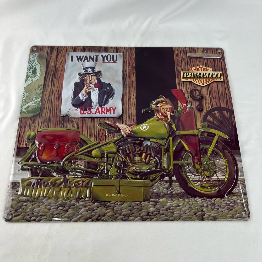 Harley-Davidson Multi-Color Freedom Riders Embossed 15" x 13" Tin Sign 2010551